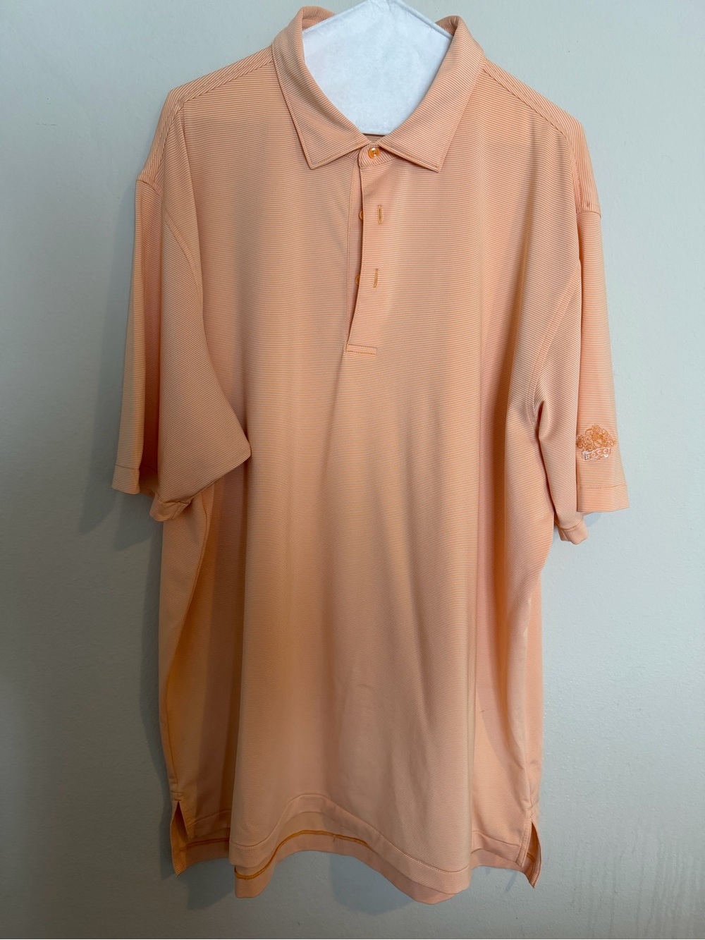 Peter Millar Peach Short-Sleeve Polo